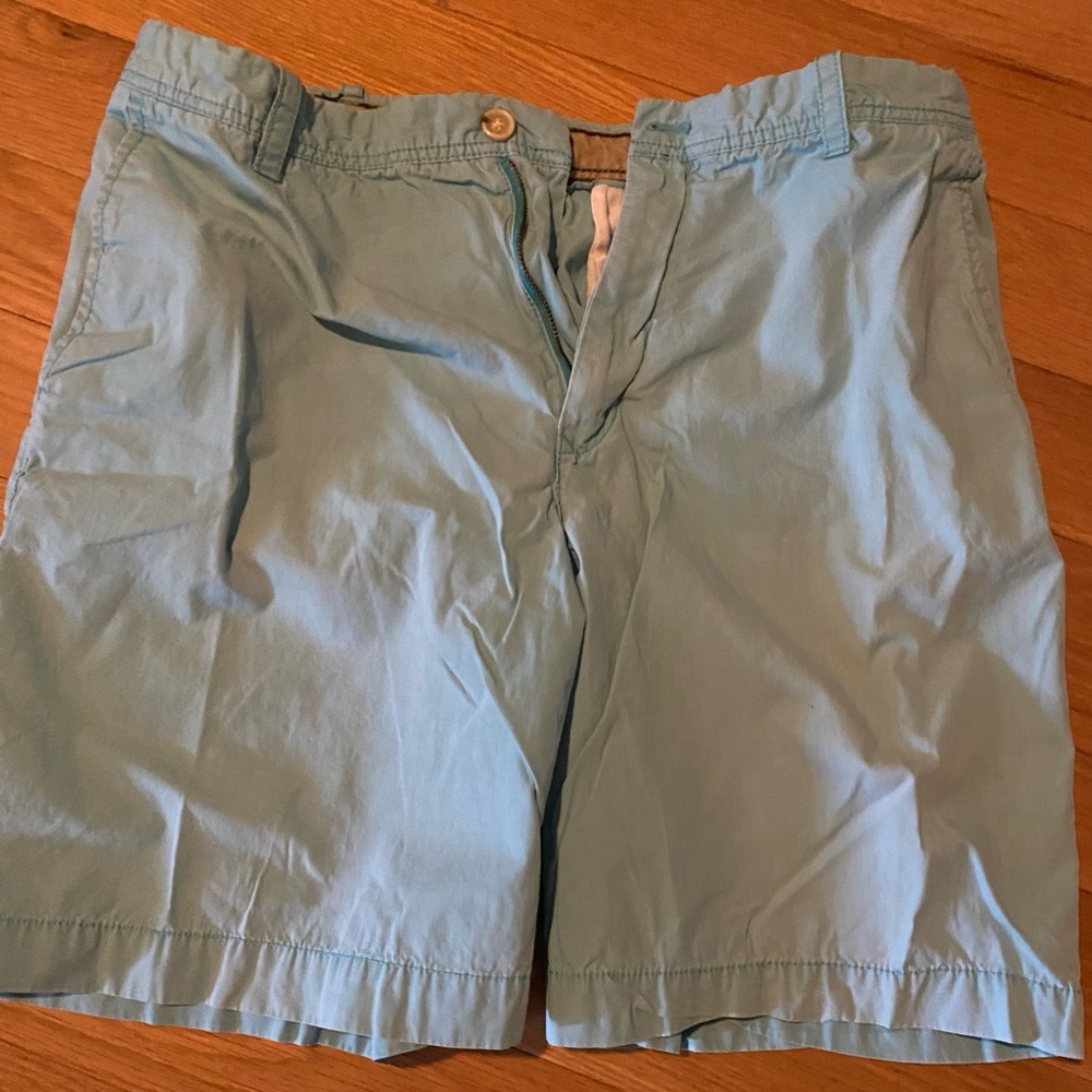 Izod mens 34 waist sea foam shorts 7” inseam